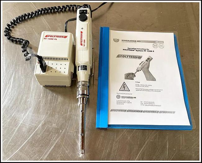 Used Polytron Saw Tooth Homogenizer PT-1200 CL w WARRANTY