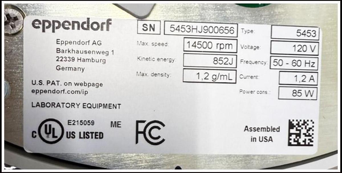 Used Eppendorf Minispin Plus w Rotor Nice with WARRANTY