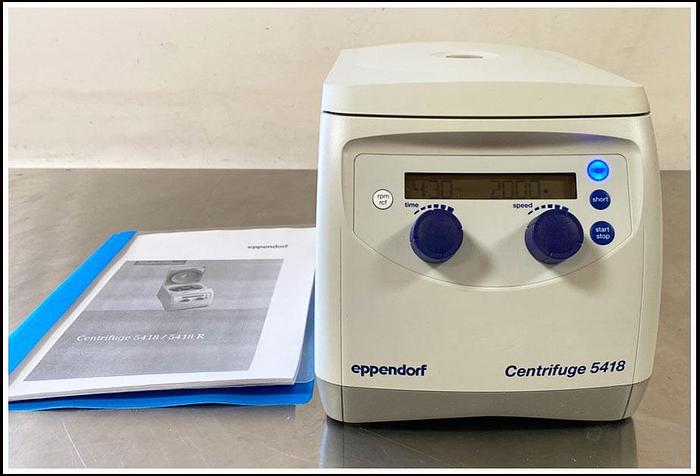 Used Eppendorf 5418 Microcentrifuge Centrifuge w WARRANTY