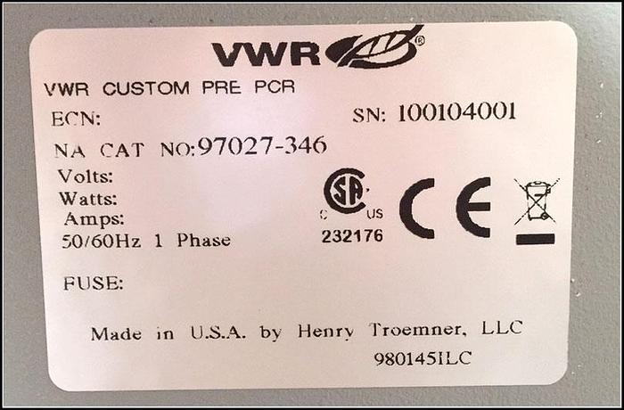 Used VWR Incubating & Cooling Shaker PCR Incubator w Warranty