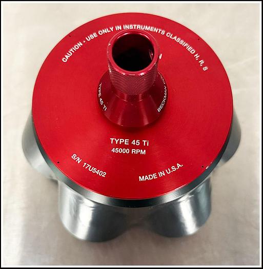 Used Beckman 45Ti Fixed Angle Rotor #17U5401 w WARRANTY