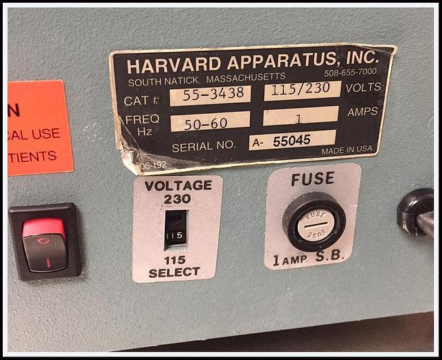 Used Harvard Apparatus 683 30cc Animal Ventilator w WARRANTY