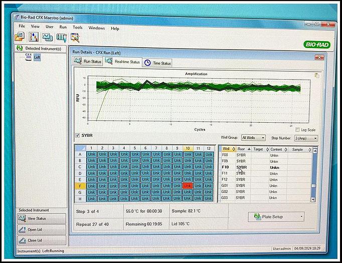 Used Bio-Rad Real Time PCR Thermal Cycler CFX Connect COMPLETE w WARRANTY