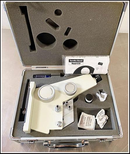 Used VEEGEE Scientific Abbe C10 Refractometer w Case & WARRANTY