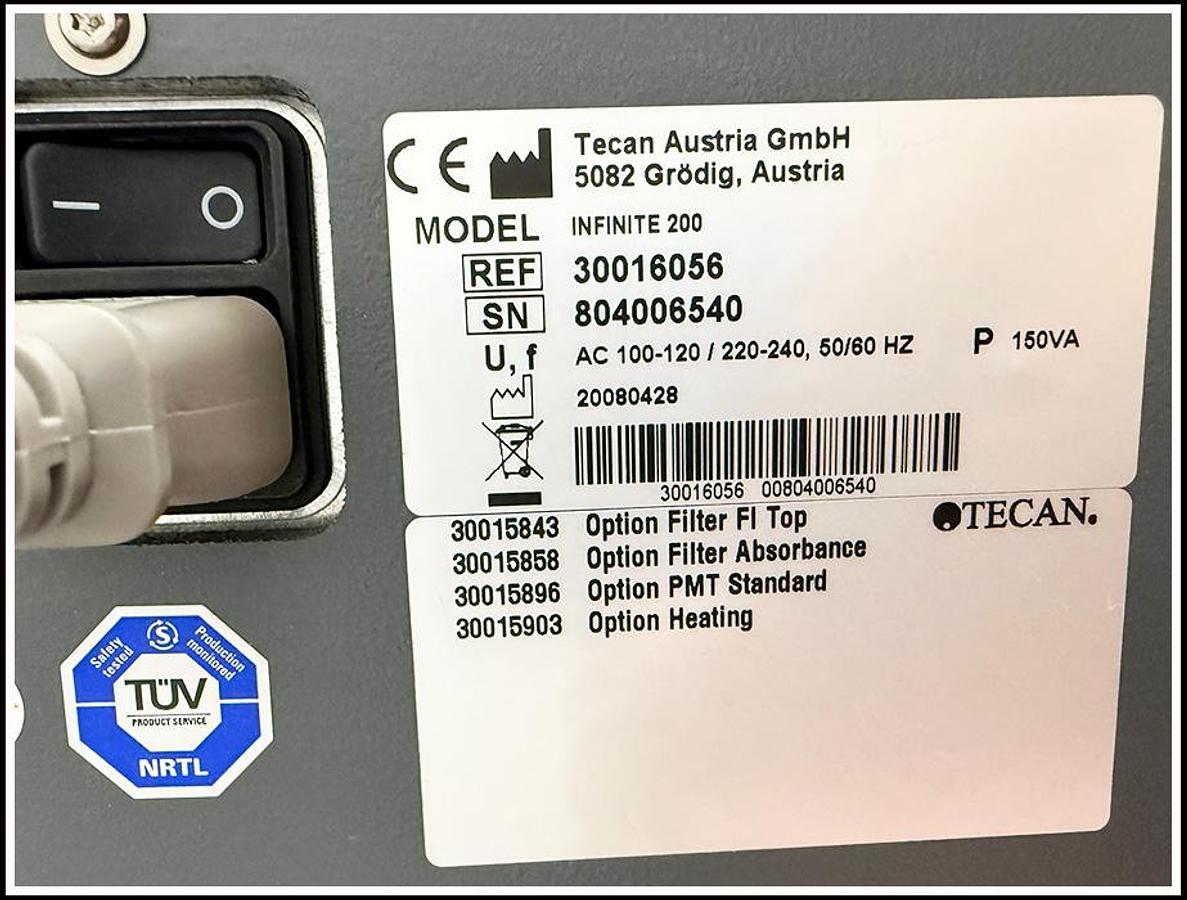 Used Tecan F200 Microplate Reader Multimode Ab FI Lum w WARRANTY