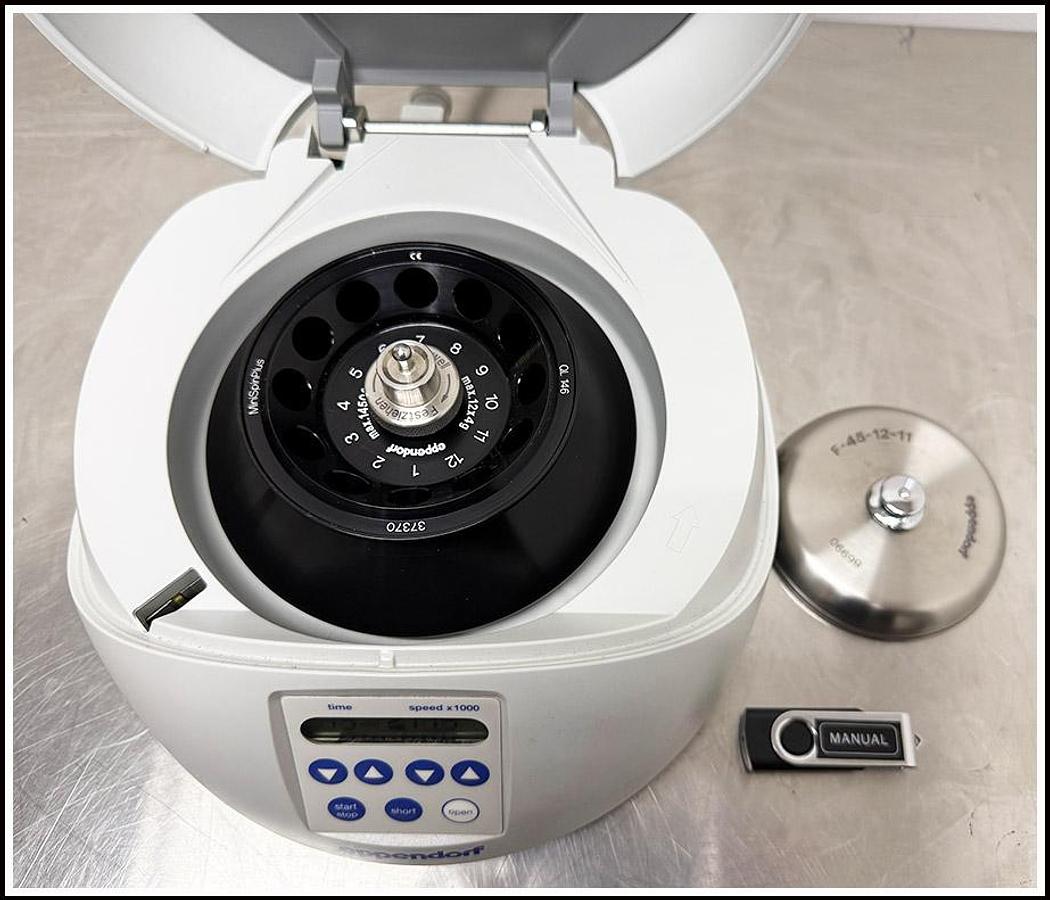 Used Eppendorf Minispin Plus w Rotor Nice with WARRANTY