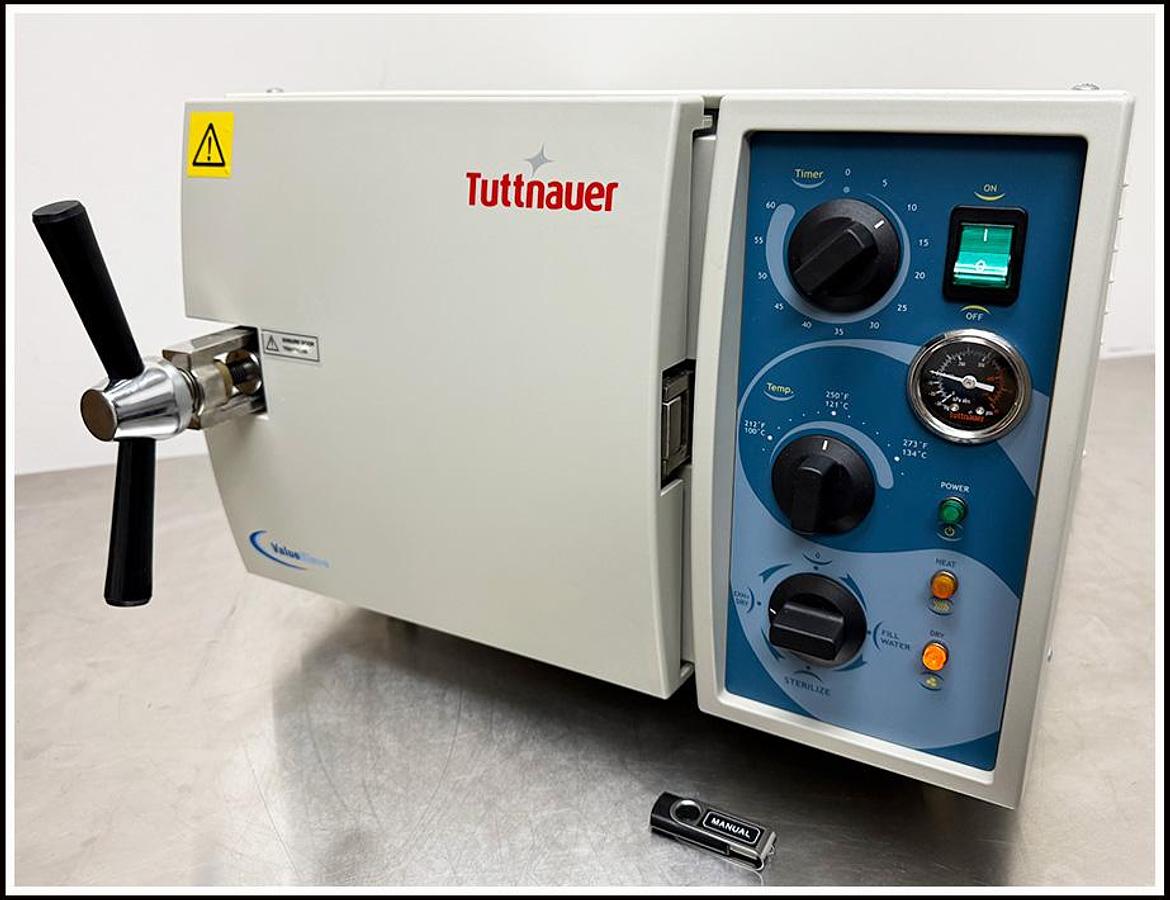 Used Tuttnauer ValueKlave Tabletop Autoclave w WARRANTY
