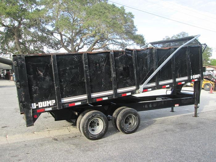 Used 10 Ton Gooseneck Dump Trailer 20' Long X 8' wide