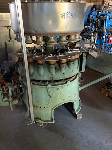 Used FMC 18-Valve Rotary Gravity Juice Filler