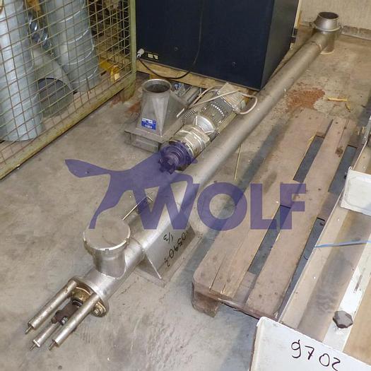 Used Used screw conveyor, stainless steel,