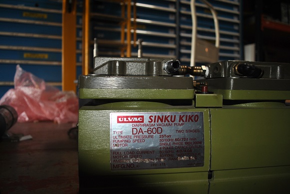 Used toyaden vacuum pump 100V  1.5KVA  shinku kiko diaphram valve  kd-500 : da-60D