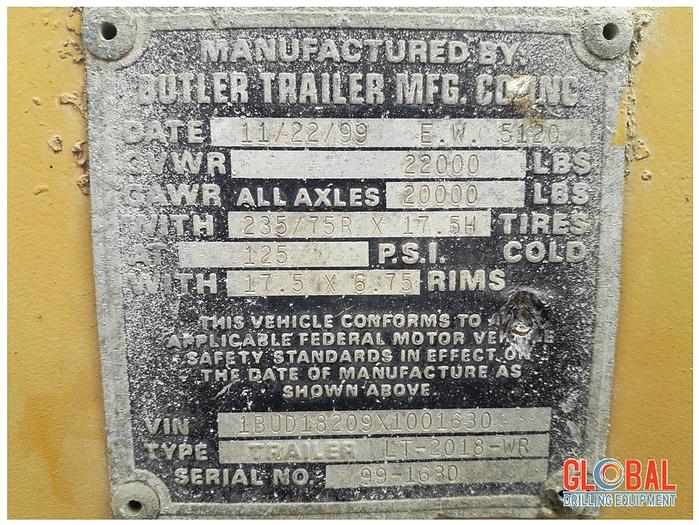 Used 1999 Butler LT-2018 WR Trailer