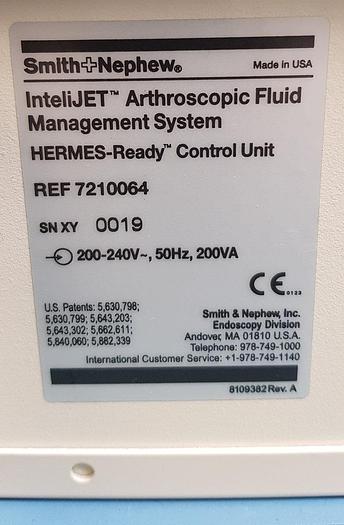 D'occasion Smith+Nephew Dyonics IntelliJET Arthroskopisches Fluidmanagementsystem HERMES-Steuereinheit 7210064