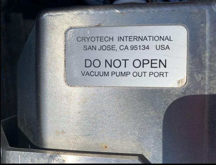 Used Filler, Bottle, Nitrogen Doser, Chart Inc., S/st, Cryotech, #S744306