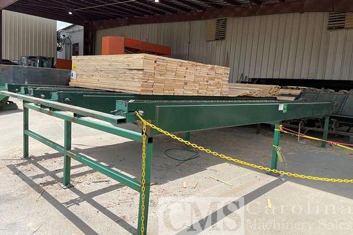Used Hutto Wood Products Trim Saw with Infeed Deck