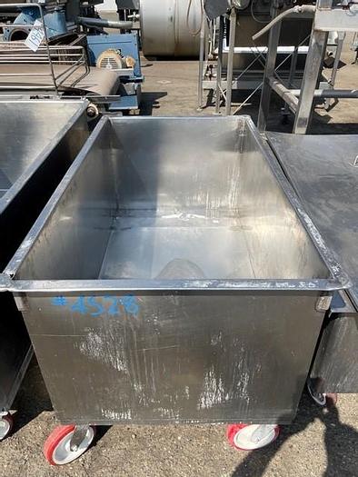 Used Stainless Steel 212 Gallon Meat Cart / Portable Tank