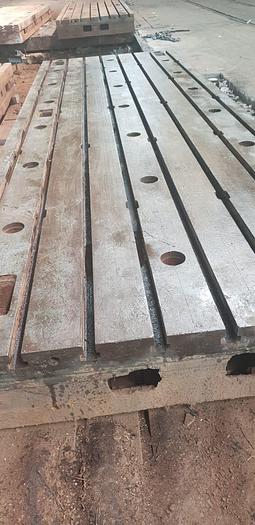 Used 1980 Floor plates with T slots 6000x2000x400mm