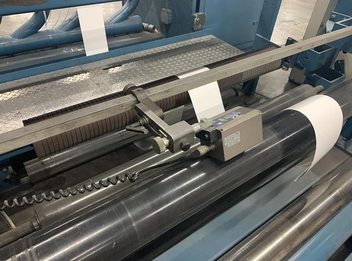 Used 45" WIDE DUSENBERY MODEL 815 DUPLEX SLITTER REWINDER 24" REWIND DIAMETERS