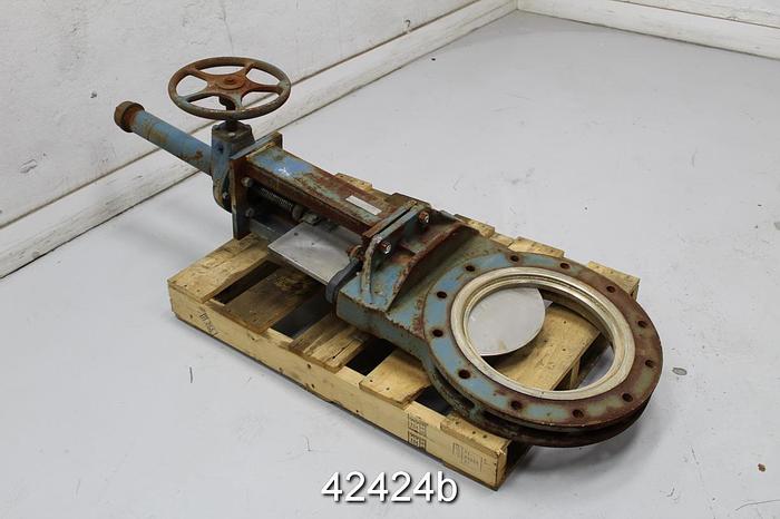 Used Dezurik 14" Hand Operated Knife Gate Valve #42424