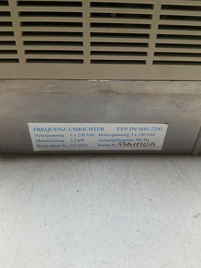 Used Frequenz-Umrichter TYP DV-600-2200