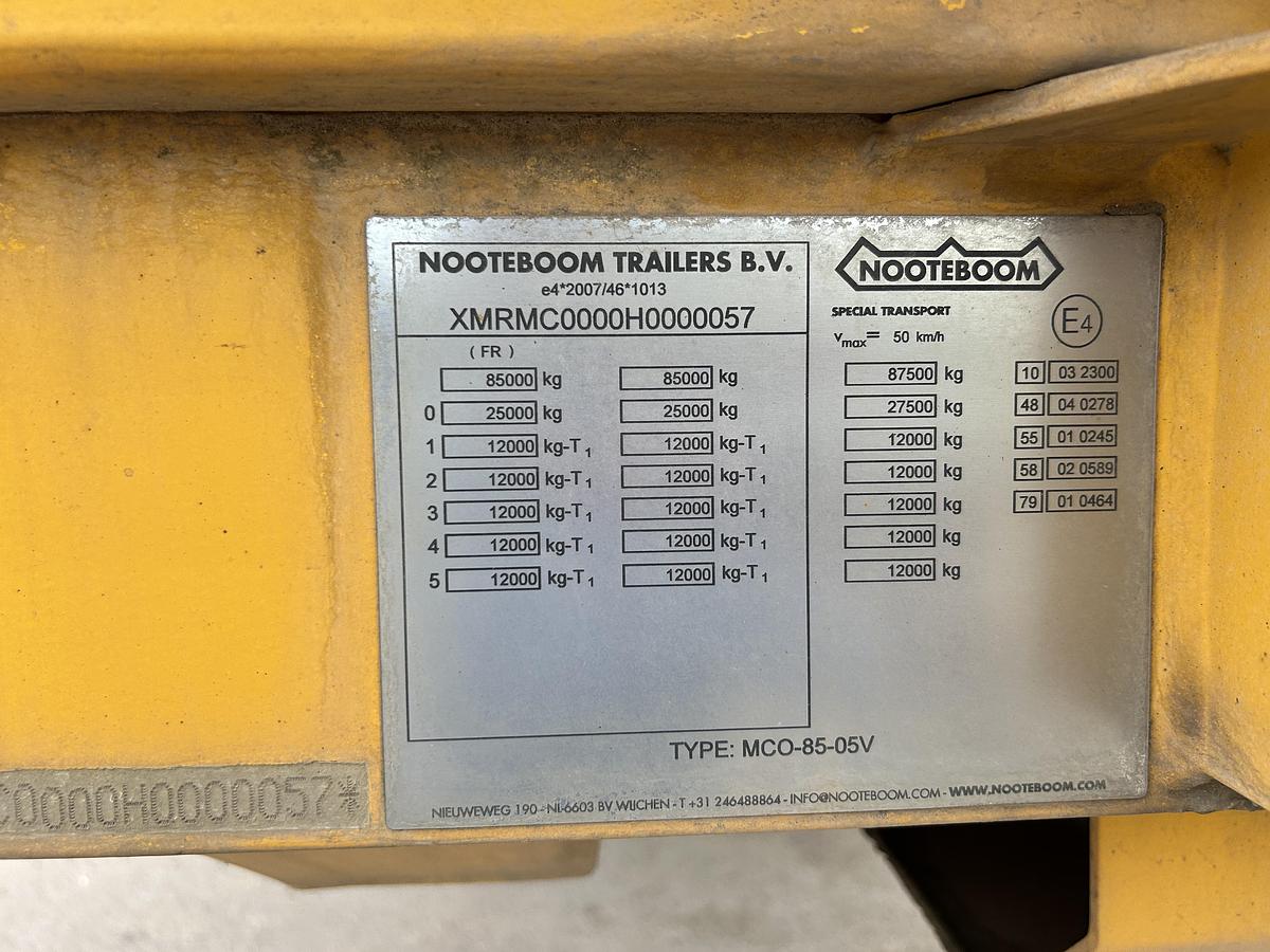 Used 2017 Noteboom MCO-85-05V