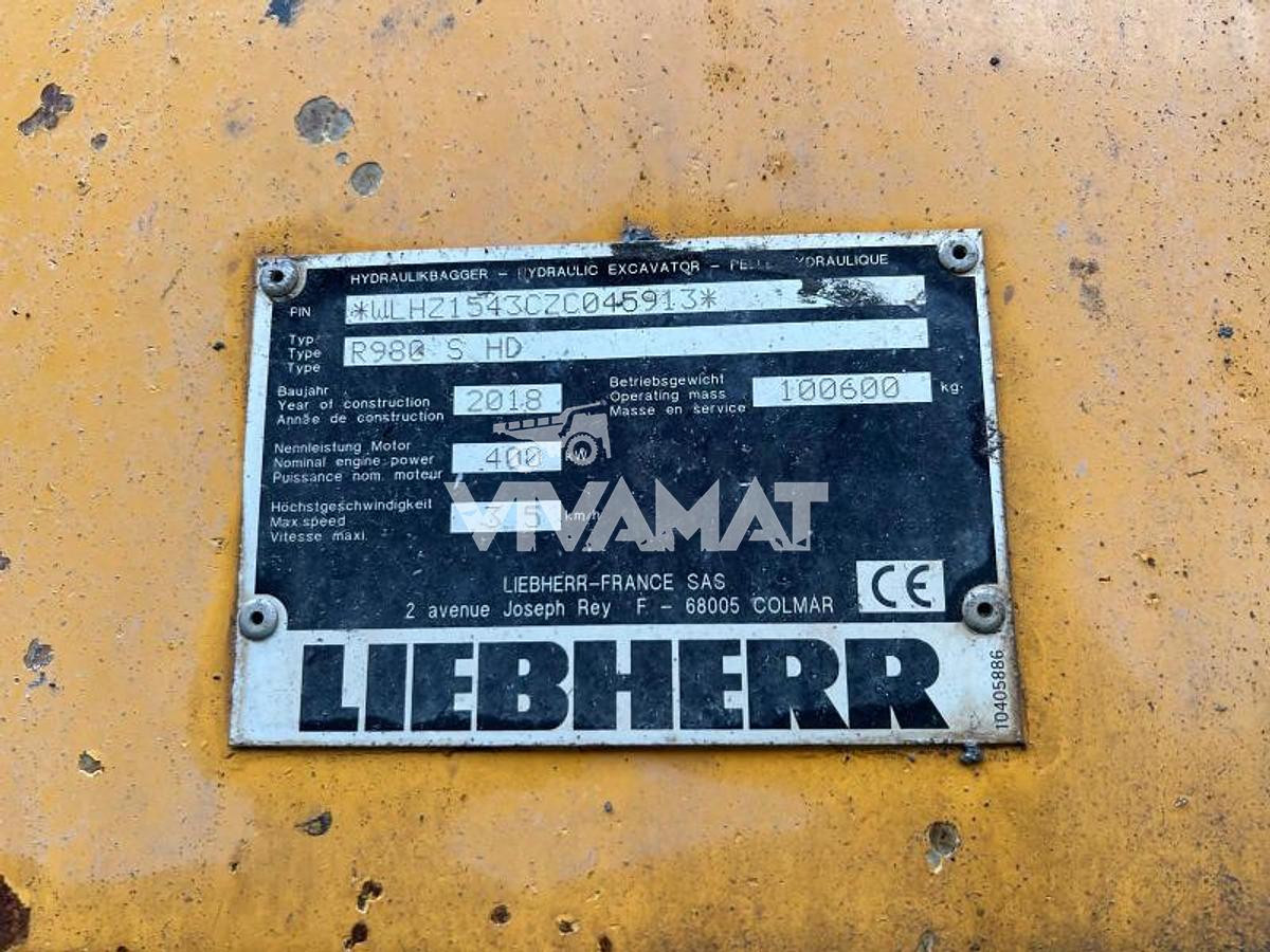 D'occasion Liebherr R980SME HD