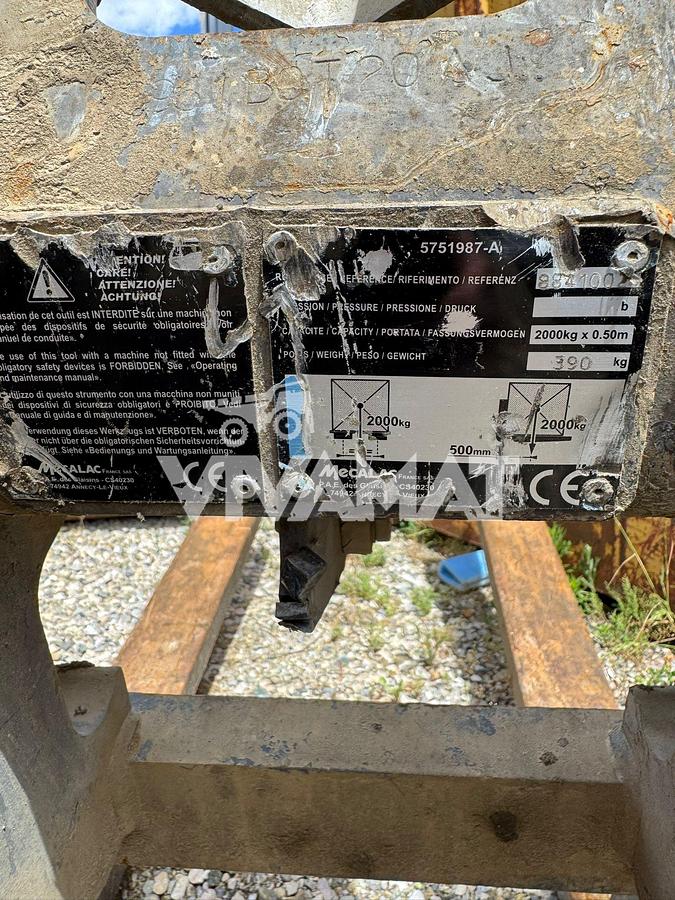 D'occasion Fourche Mecalac Attache Connect de largeur 100 cm