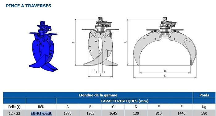 D'occasion PINCE de traverse ARDEN attache Verachtert CW20S EU-RT-petit