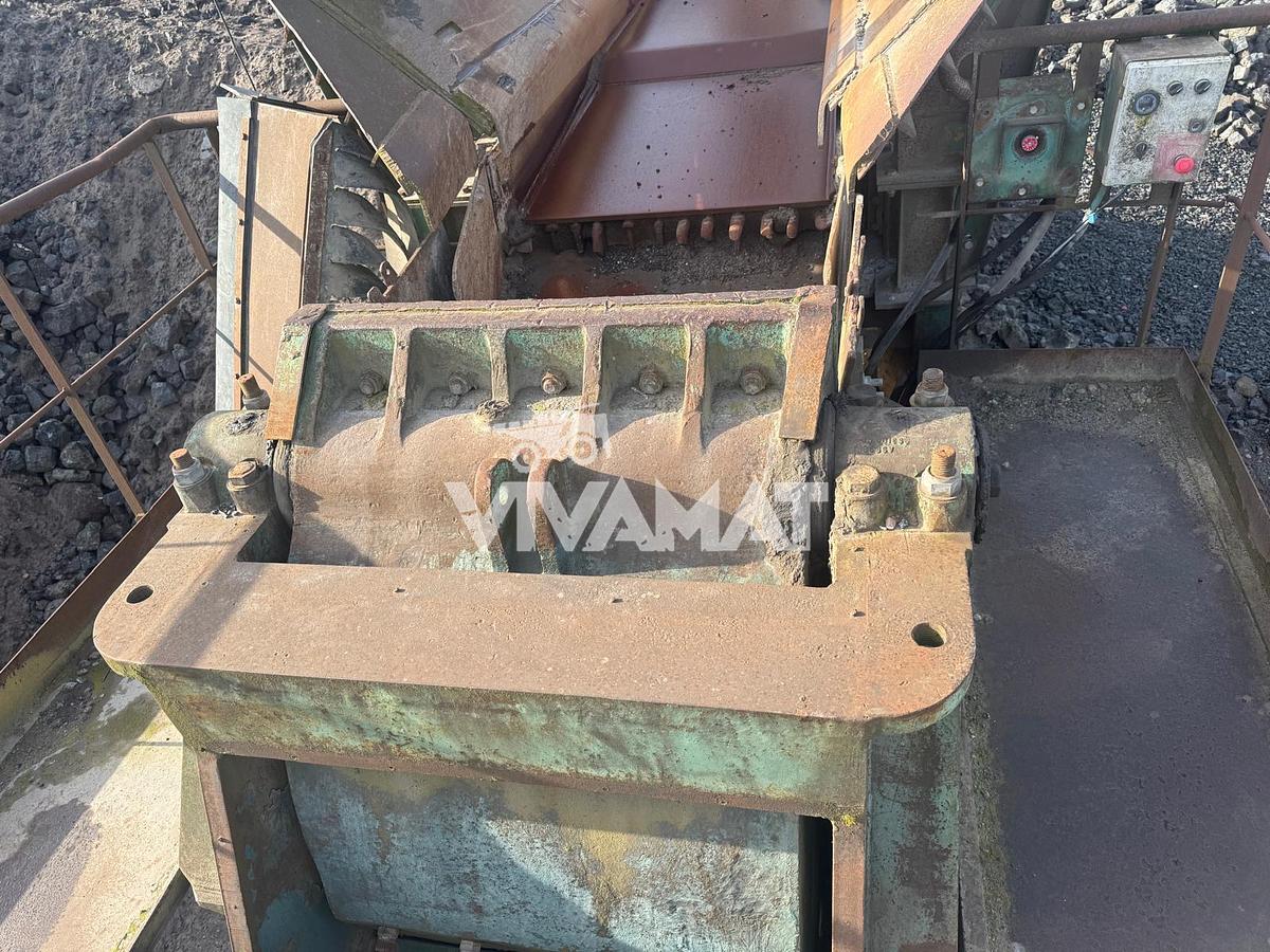 D'occasion JAW CRUSHER Brown Lenox Kue-Ken 114 SL9,44 tons on wheels, CE, year 1995, still running, POR