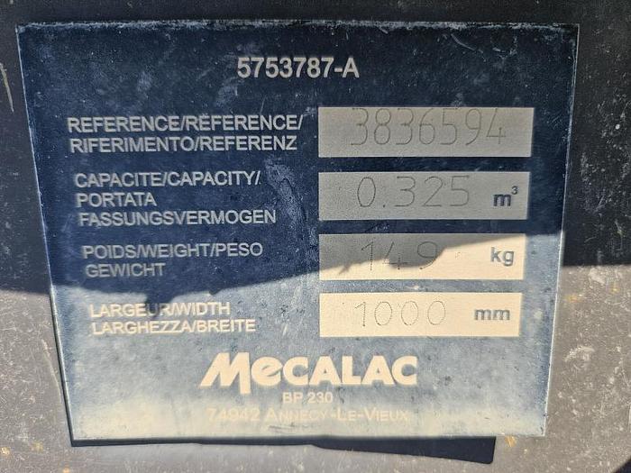 D'occasion Godet de terrassement Mecalac Conect de largeur 100cm sans dents