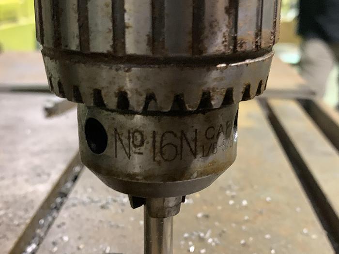 Used JOHANSSON FLOOR STANDING JACK KNIFE GEARED HEAD POWER FEED SINGLE SPINDLE DRILL