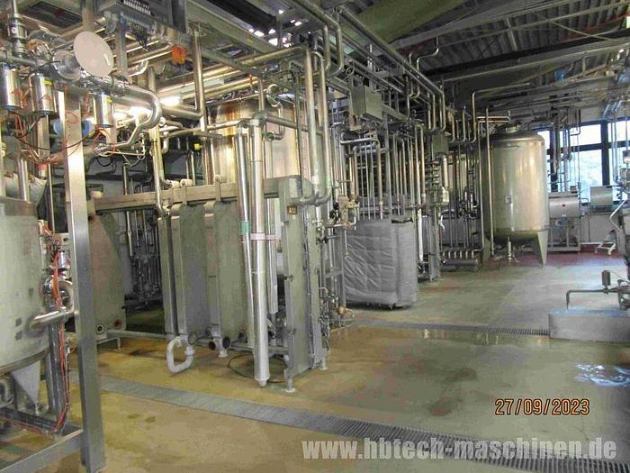 Gebraucht Platten-Fruchtsaft-Prozeßtechnik für 2 Elopak Abfüllmaschinen Fruchtsaft- und Wasser