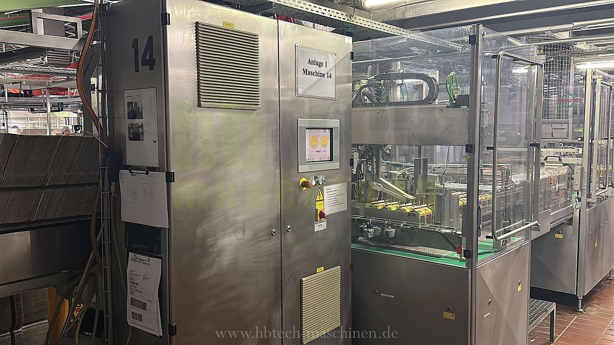 Used Elopak Trocken-Aseptik-Abfüllanlage für Giebelverpackungen mit einem Volumen von 1.000 ml/750ml/500ml