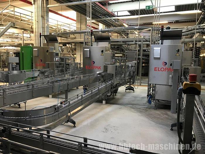 Gebraucht Komplette Elopak-Linie - Kartonabfüllung - für Säfte und Milchprodukte