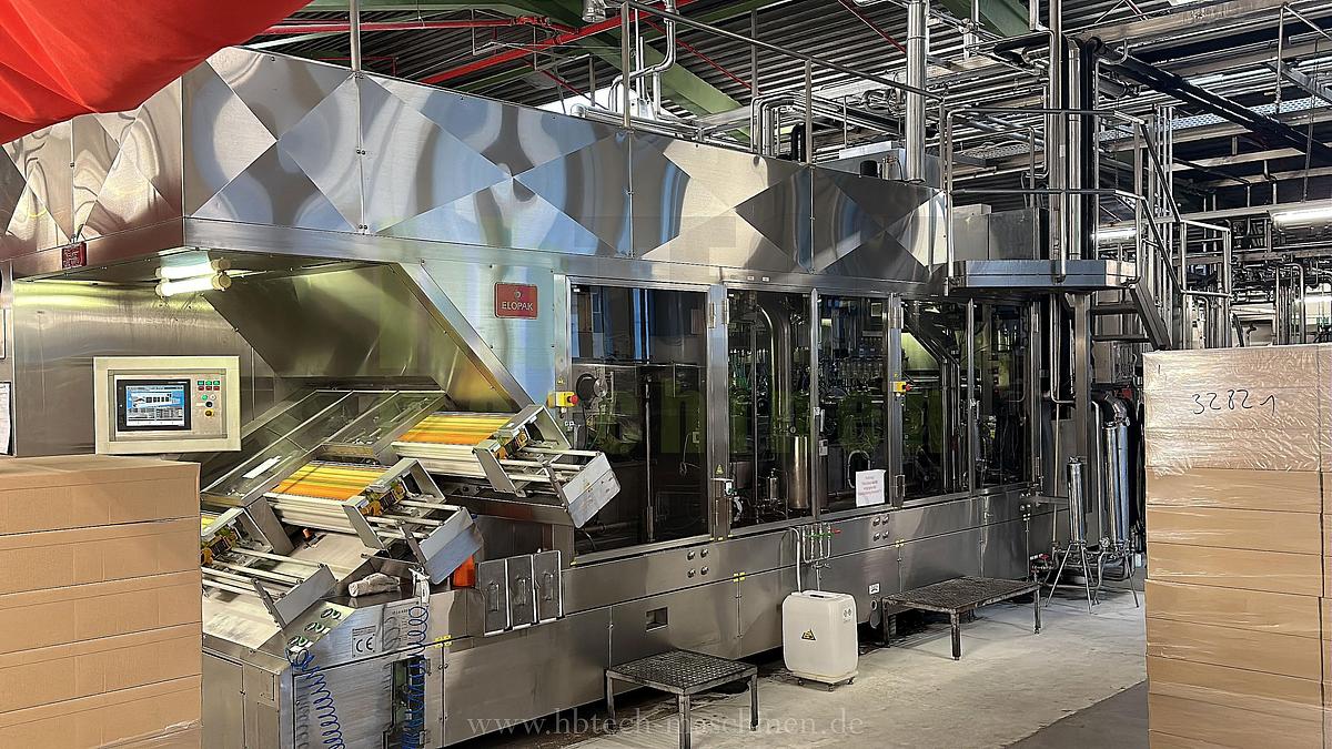 Used Elopak Trocken-Aseptik-Abfüllanlage für Giebelverpackungen mit einem Volumen von 1.000 ml/750ml/500ml