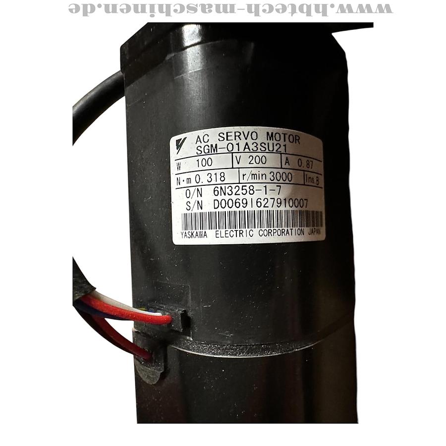 Yaskawa AC Servomotor SGM-01A3SU21 100W 200V 0,87A