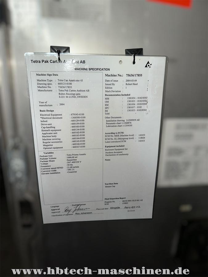 Used Tetra Cap Applikator 45