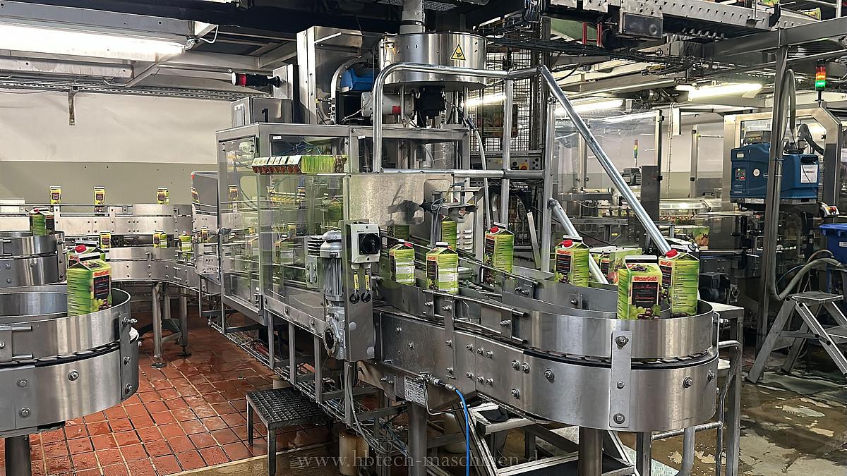 Used Elopak Trocken-Aseptik-Abfüllanlage für Giebelverpackungen mit einem Volumen von 1.000 ml/750ml/500ml