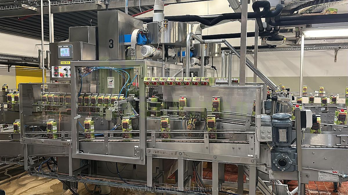 Used Elopak Trocken-Aseptik-Abfüllanlage für Giebelverpackungen mit einem Volumen von 1.000 ml/750ml/500ml