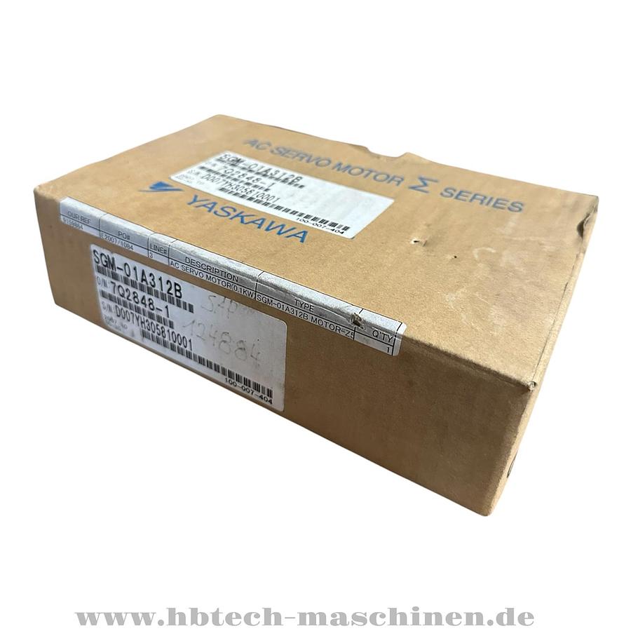 YASKAWA AC Servo Motor SGM-01A312B 100W 200V 0,87A
