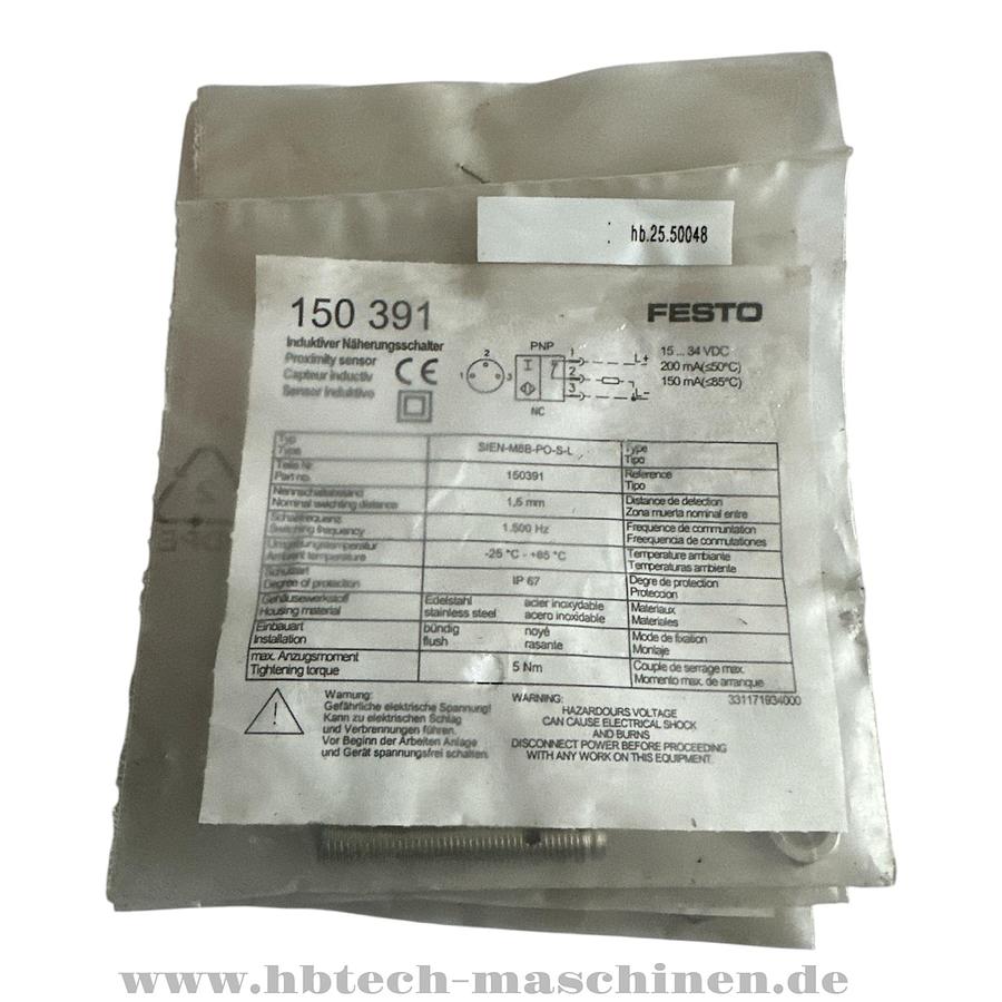 FESTO Proximity Sensor SIEN-M8B-PO-S-L