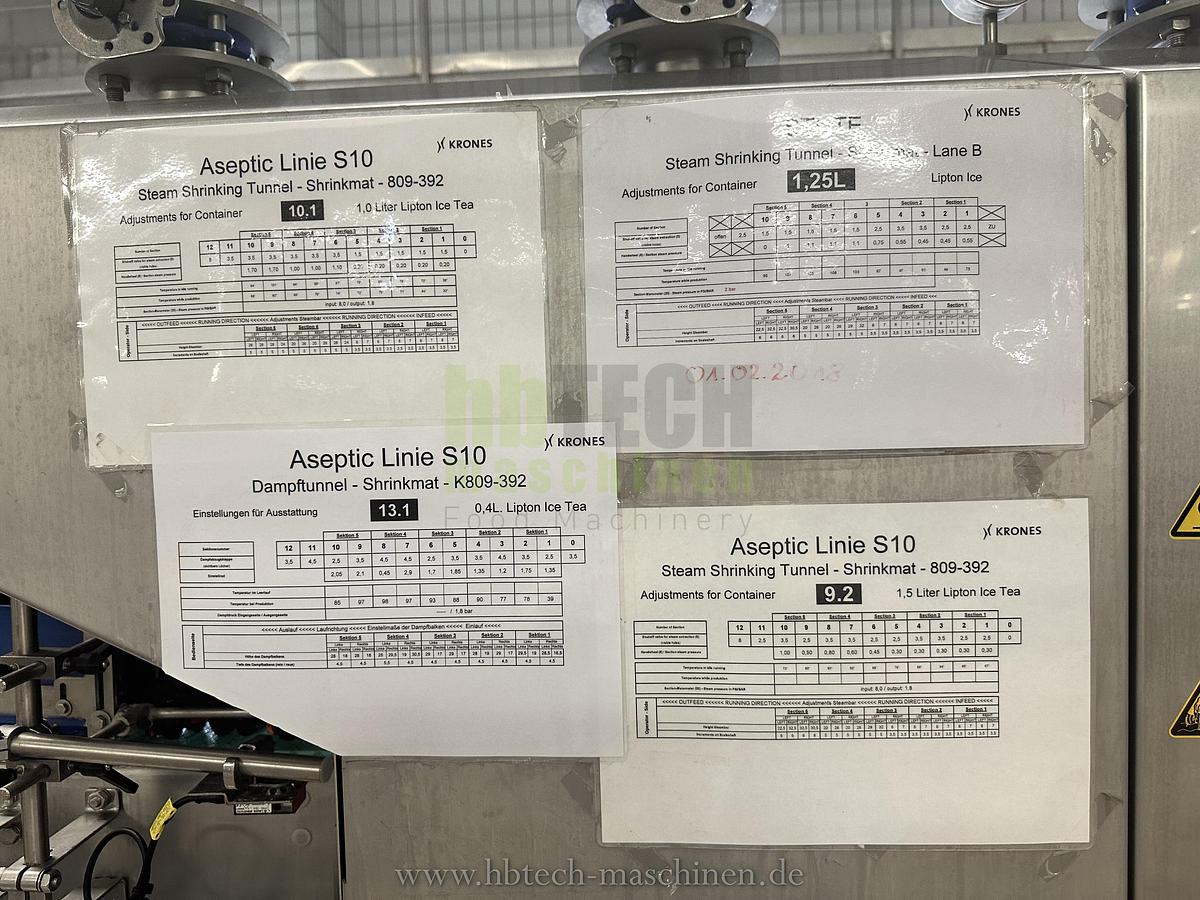 Used Komplette Krones Aseptische PET-Abfüllanlage für stille und kohlensäurehaltige Produkte / 25.000l/h