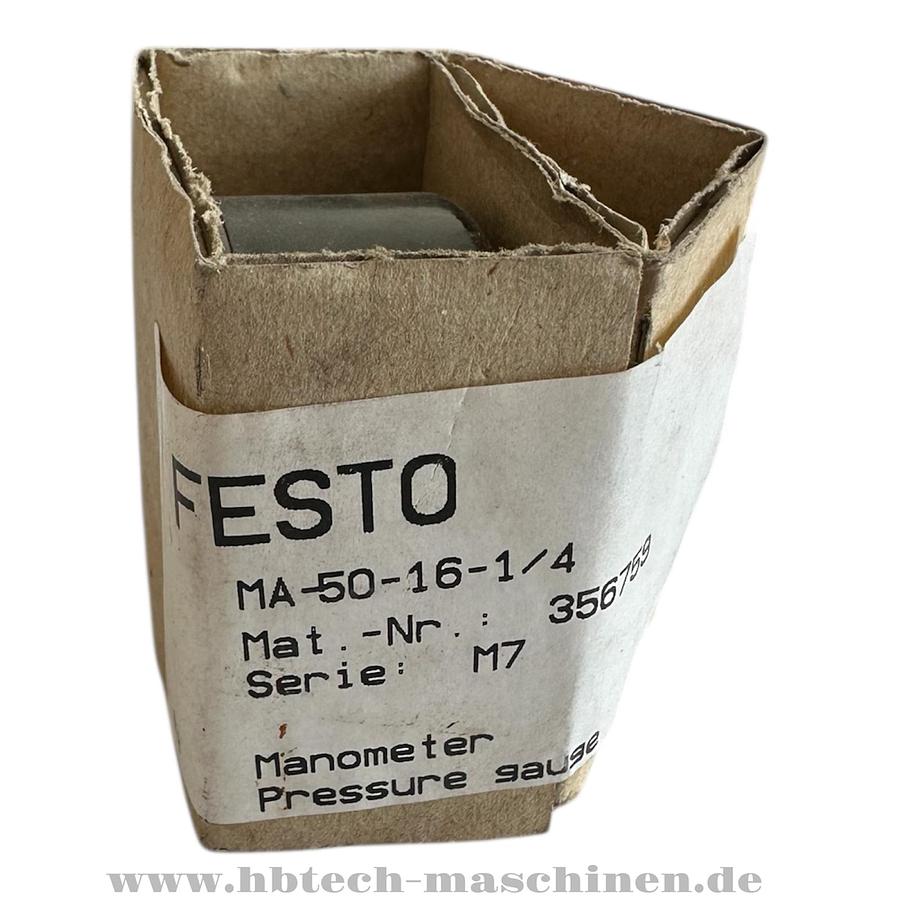 Festo Manometer MA-50-16-1/4 356759 Serie:M7