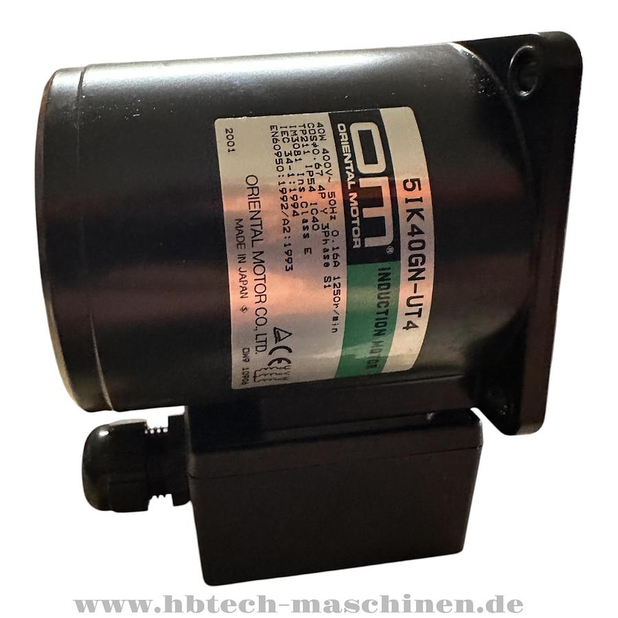ORIENTAL MOTOR INDUCTION MOTOR 5IK40GN-UT4 40w 4OOV 50HZ 1250R/MIN