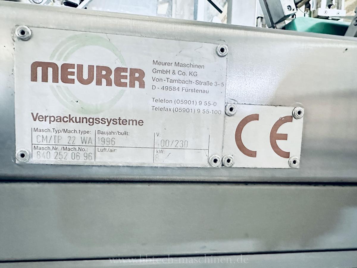 Used Meurer CM/TP 22 WA Verpackungsmaschine