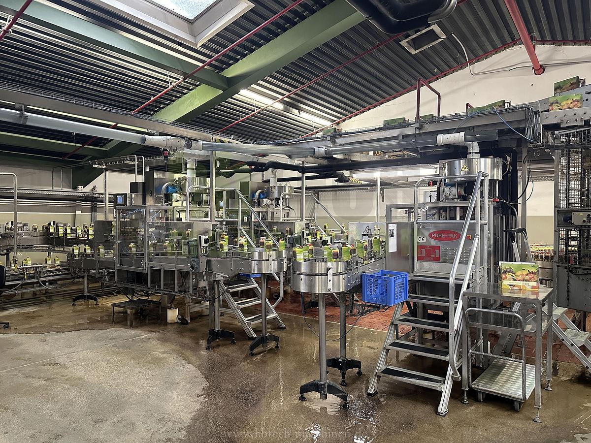 Used Elopak Trocken-Aseptik-Abfüllanlage für Giebelverpackungen mit einem Volumen von 1.000 ml/750ml/500ml