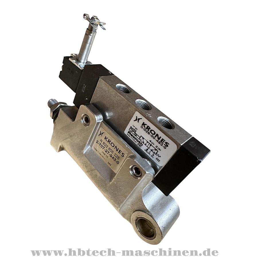 Krones 0-026-00-493-0 Solenoid Valve / 2-707-27-943-0 Cylinder valve unit