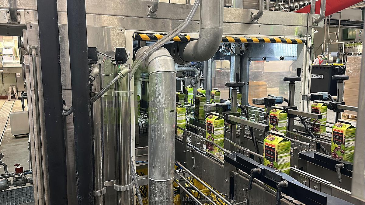 Used Elopak Trocken-Aseptik-Abfüllanlage für Giebelverpackungen mit einem Volumen von 1.000 ml/750ml/500ml