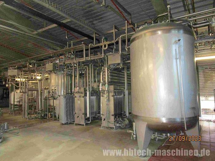 Gebraucht Platten-Fruchtsaft-Prozeßtechnik für 2 Elopak Abfüllmaschinen Fruchtsaft- und Wasser