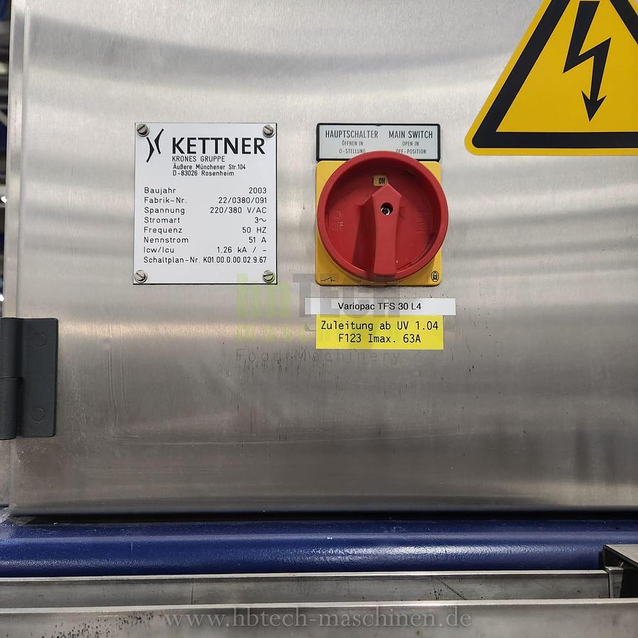 Used Krones Variopac TFS30 - 3-Bahnig